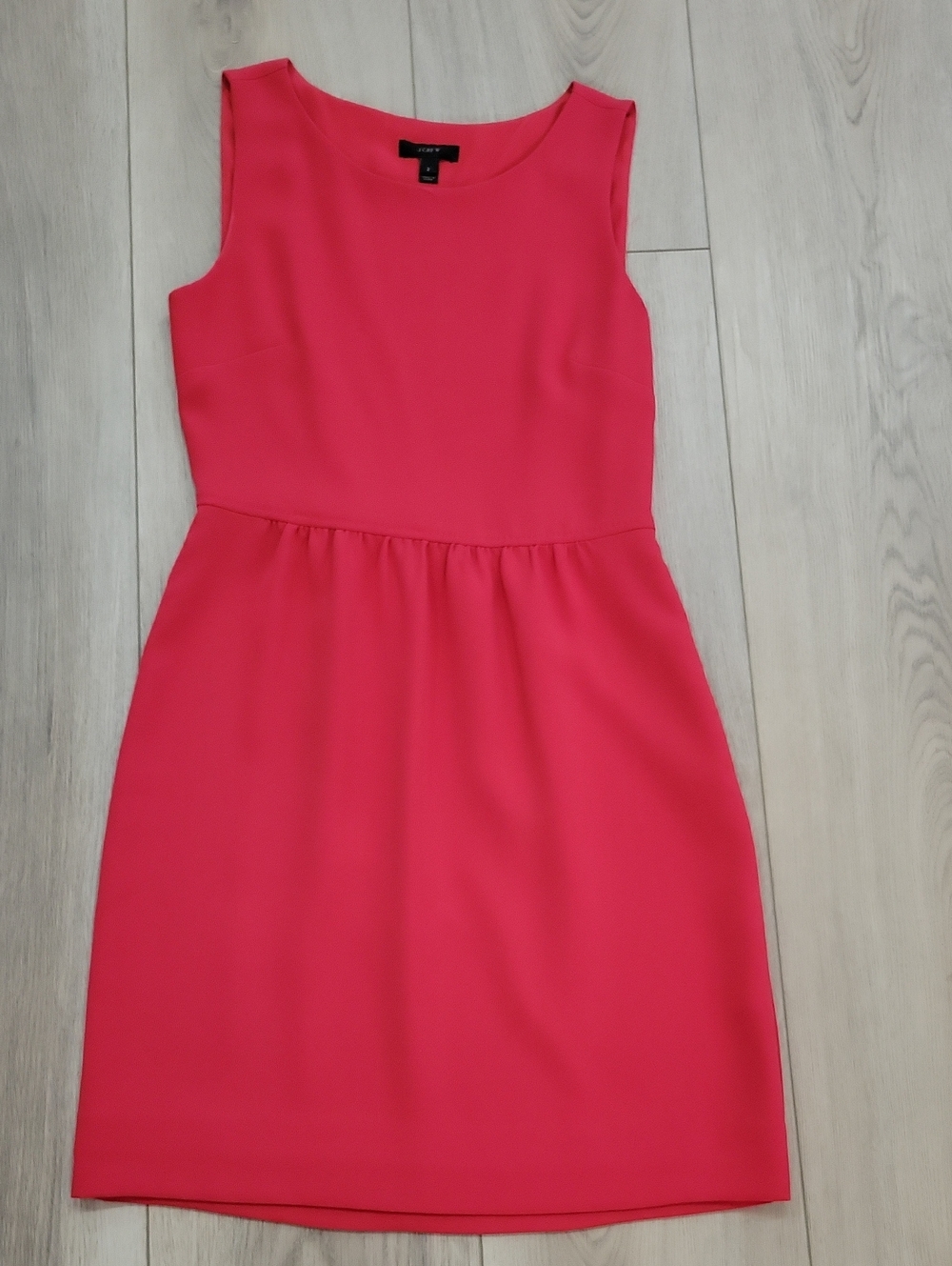 J. Crew Hot Pink Sleeveless Fit-and-Flare Mini Dress